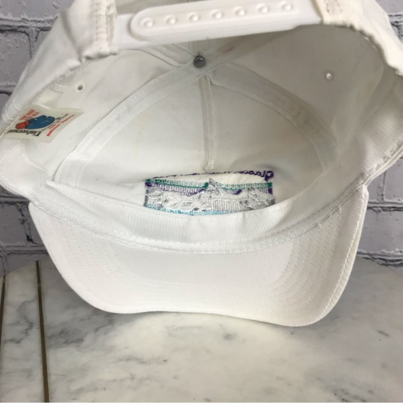 Montana Glacier National Park 80s Vintage White SnapBack Rocky Mountains Hat OS - Picture 5 of 12